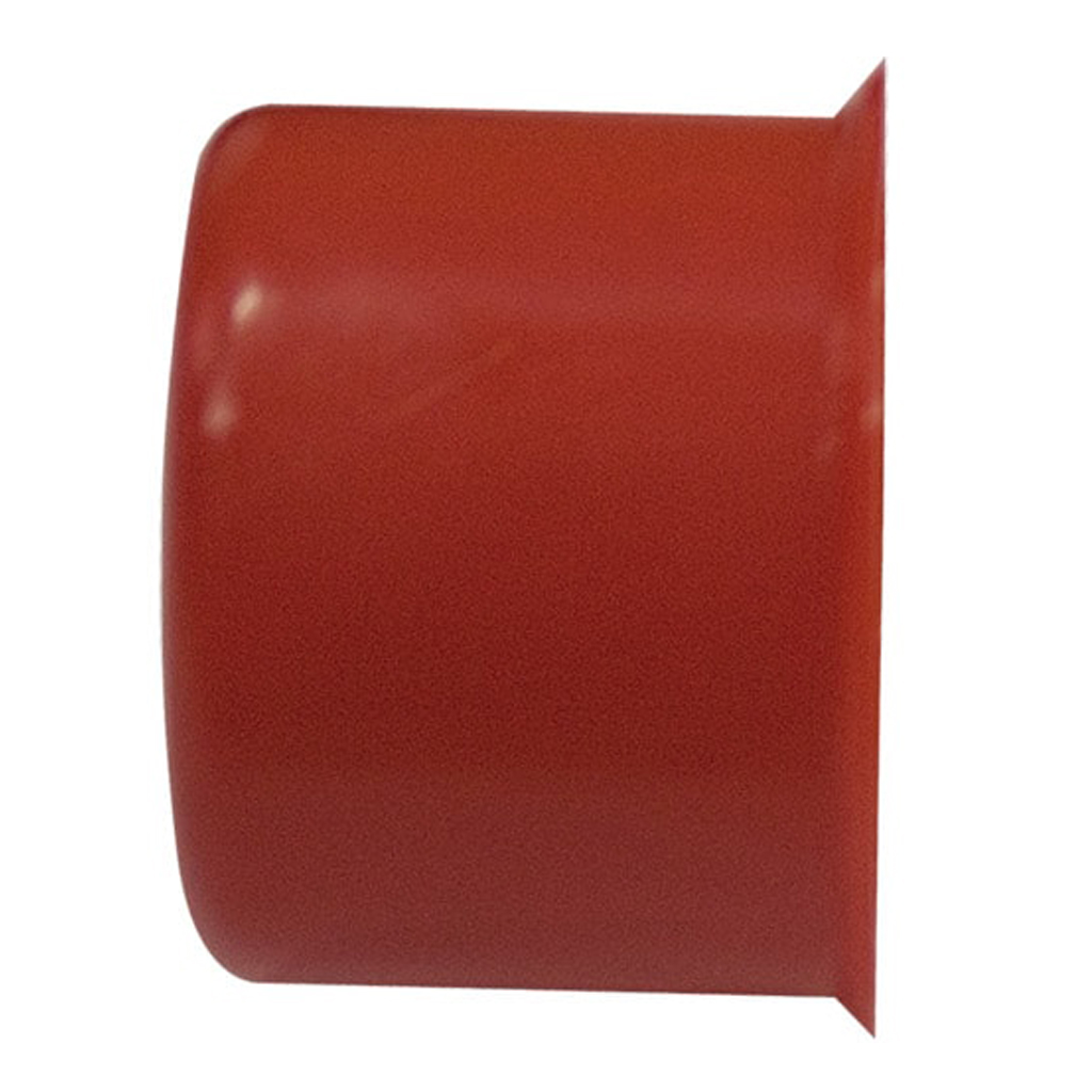 Paquete de 5 tapones finales para tubería de muestreo ABS libre de halógenos IGNÍFUGO V0. Color rojo