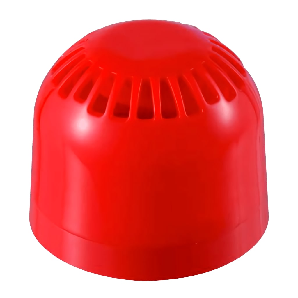 Sirena analógica de interior alimentada de lazo serie 2000. Color Rojo