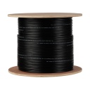 Rollo 200m Cable Siamés RG59+2(0.32x7) PVC CPR-E CCA NEGRO (75-3)