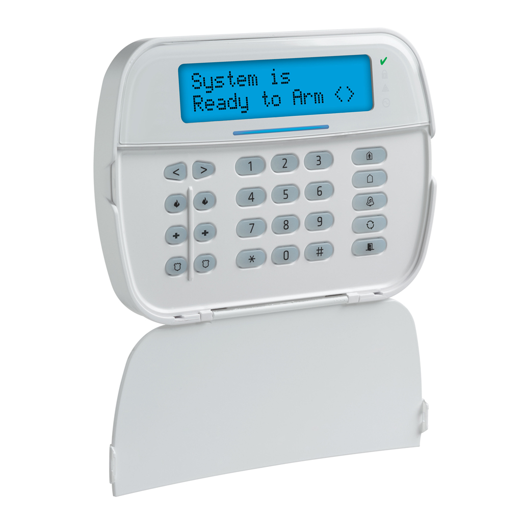 Teclado LCD Vía Radio. 32 caract. 128 zonas. Lector Proximidad. Comandos por voz. Grado 2
