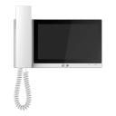 Monitor Interior 7&quot; de Superficie para Videoportero IP Pantalla Táctil PoE SD 6E 1S Alarma Blanco