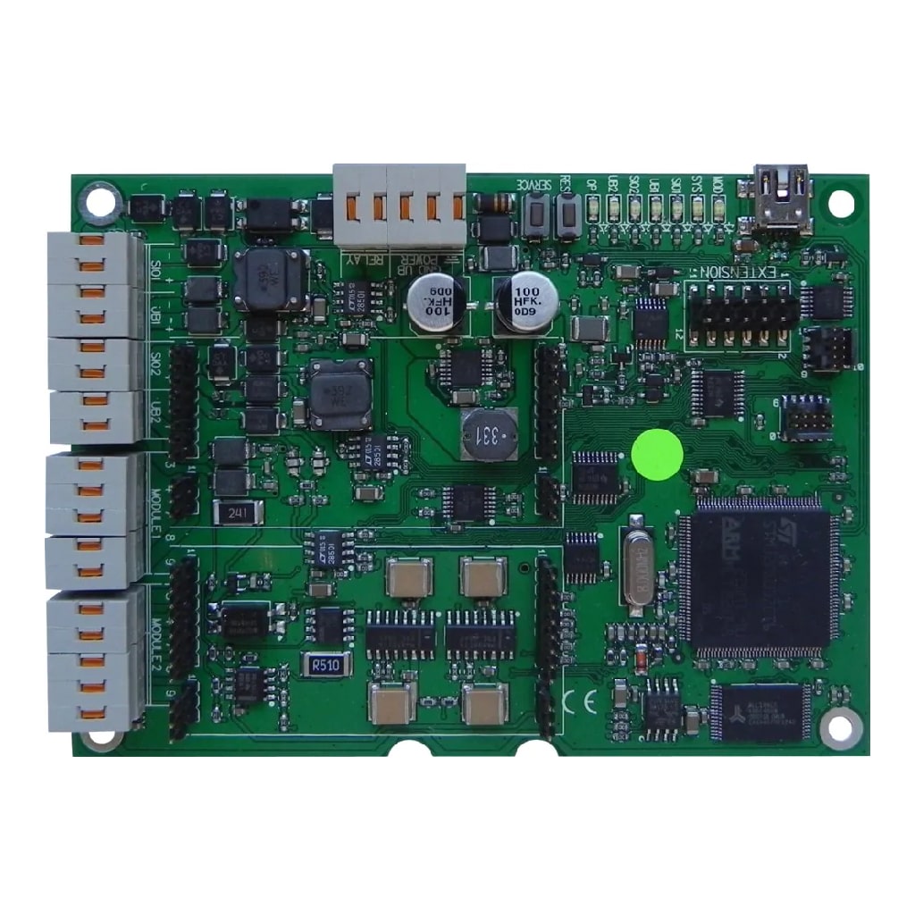 Módulo adaptador de redundancia para repetidores FX808464 y/o FX808463. Se instala en el interior de la central