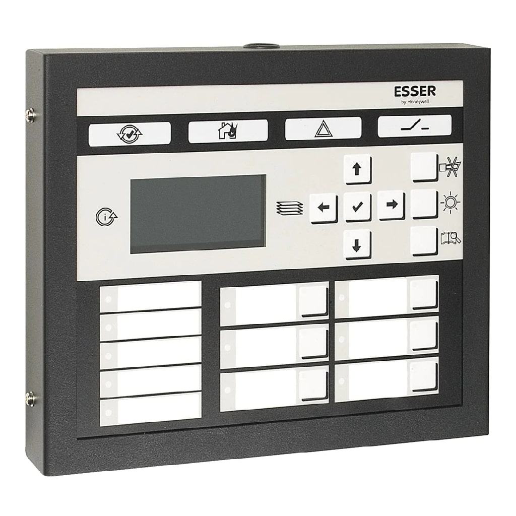 Panel repetidor para central FlexES. Display alfanumérico LCD de 6 x 20 caracteres. Teclas de x