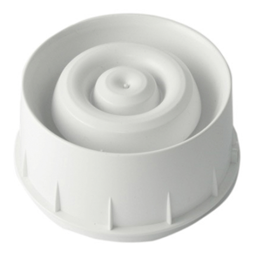 Sirena vía radio en red Mesh de Agile. Incluye 4 pilas CR123A. Color blanco