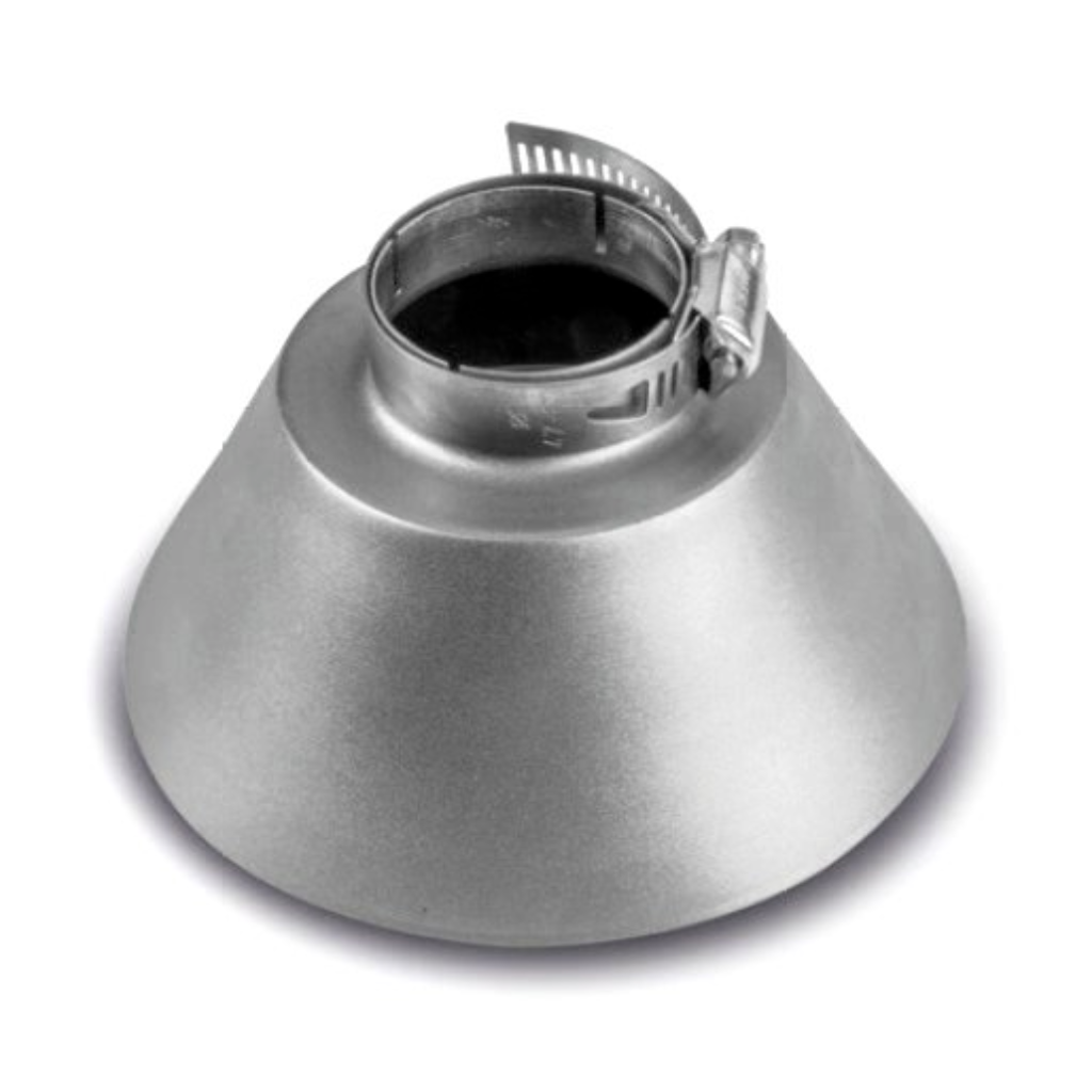 Cono colector y protector de intemperie en acero inoxidable para detectores de gas de tipo 2