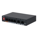 Switch PoE 2.0 4 puertos Gigabit +2RJ45 Uplink 60W Layer2