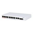 Switch PoE 2.0 8 puertos Gigabit +2RJ45 Uplink Gigabit +2SFP 60W Manejable Layer2