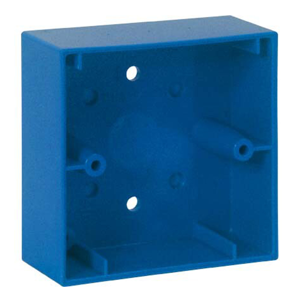 Caja de montaje azul para módulo IQ8TAL