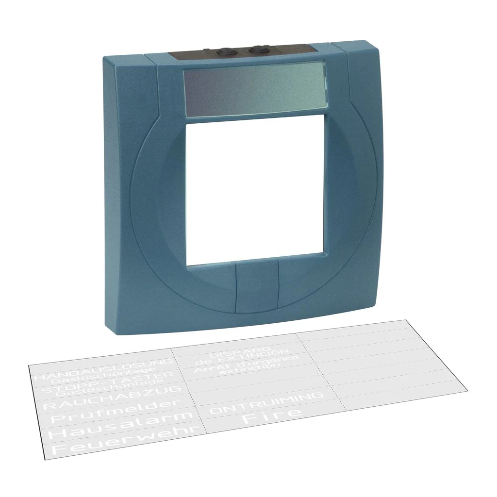 Carcasa de plástico azul para pulsador modular 80490x
