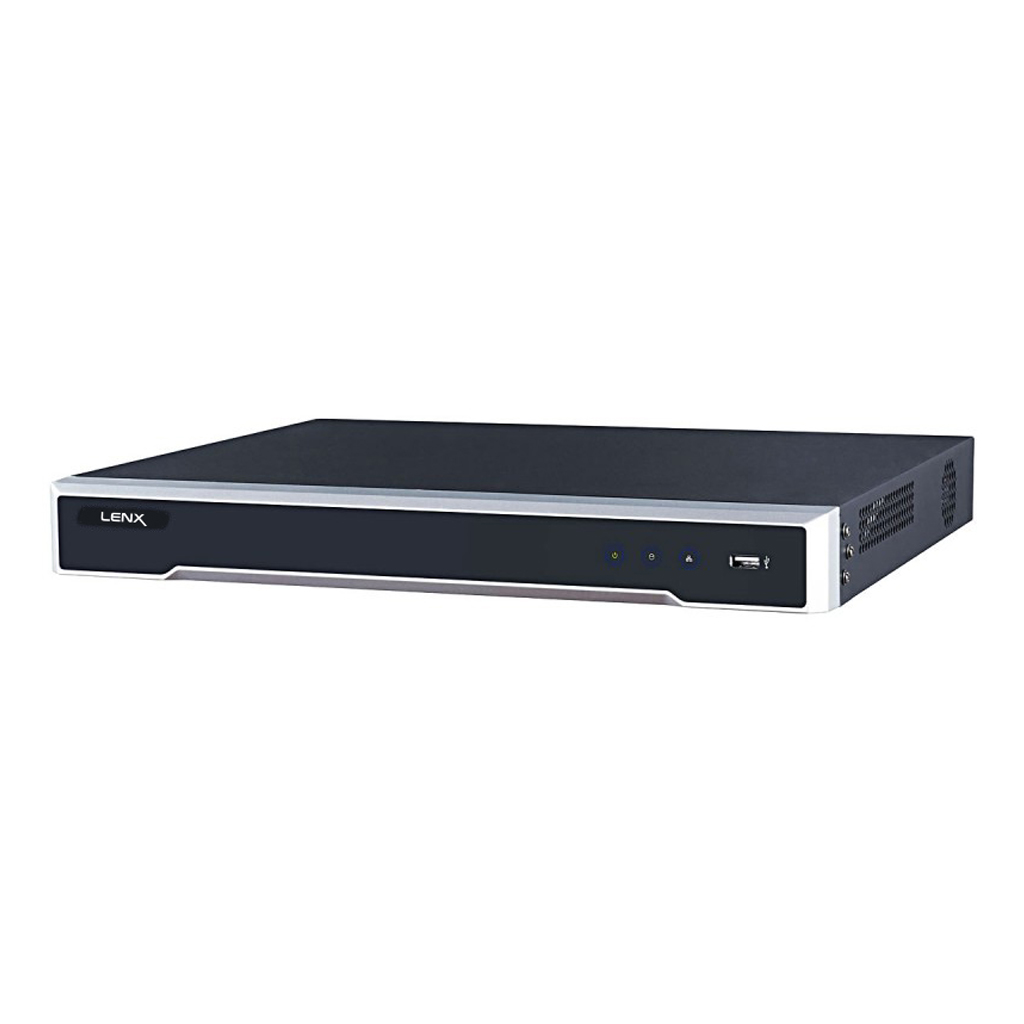 NVR 16ch 160Mbps H265 HDMI 2HDD 16PoE