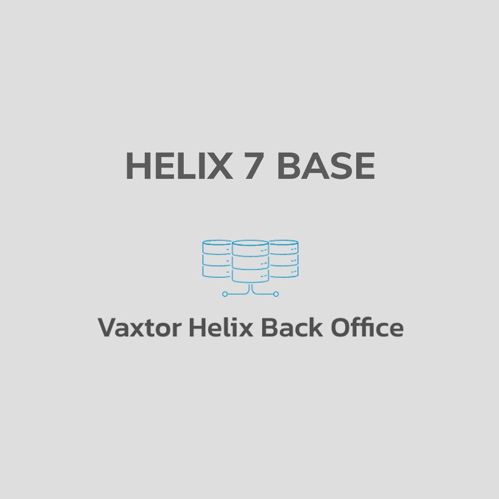 Helix 7 Base - Software de base de datos Back Office - hasta 10 cámaras