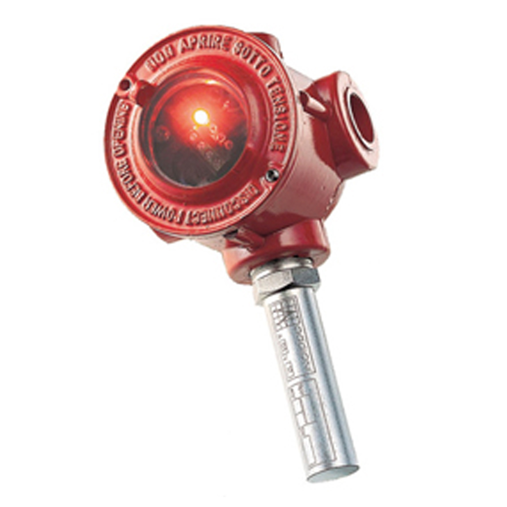 Detector térmico Eexd ATEX de 90ºC, entrada superior, según EN54/5