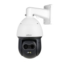 Domo PTZ Híbrido IP Térmico 256*192 3.5mm + 4M 4mm IP66 12V PoE+ AUDIO E/S AI
