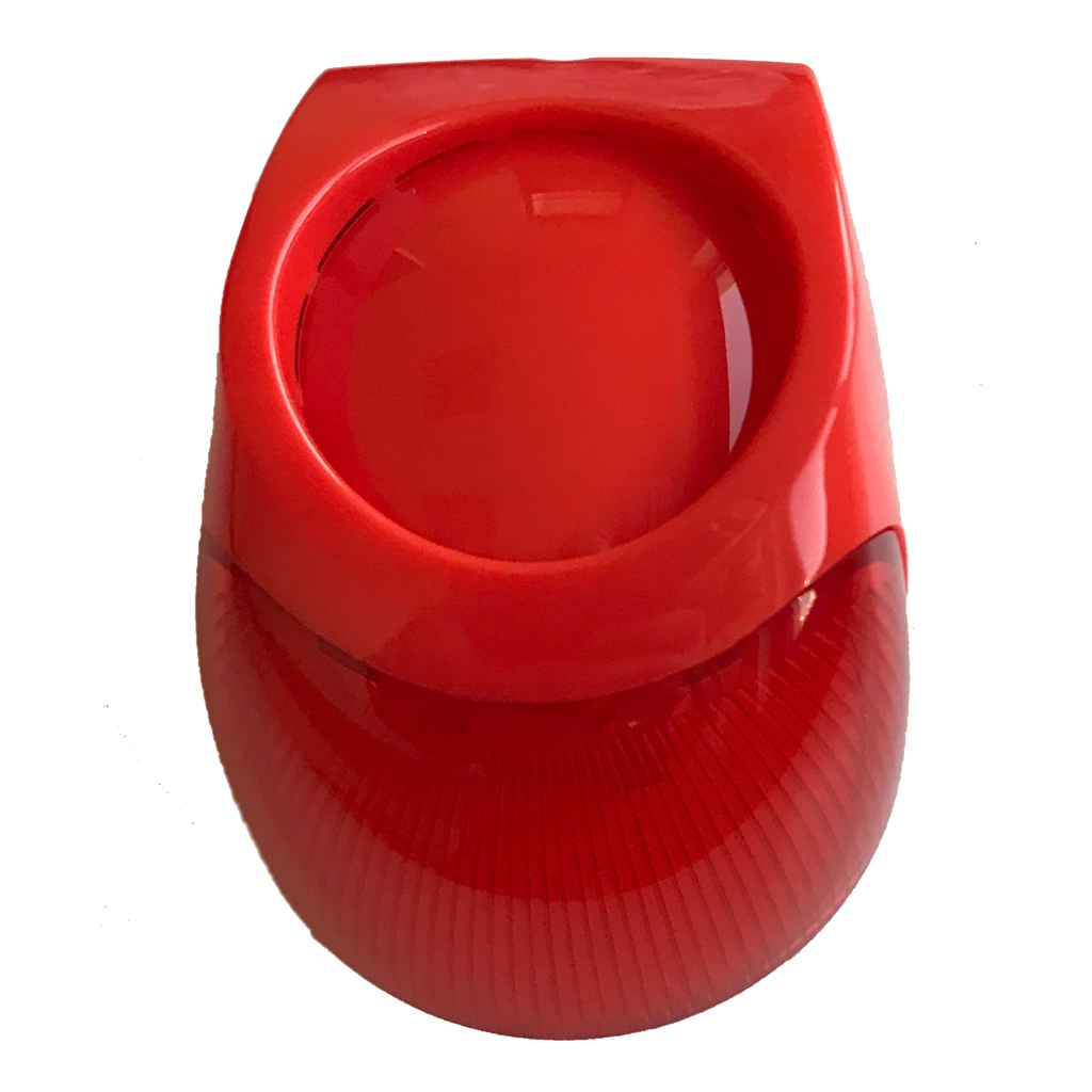 Sirena convencional de incendio para interior con flash rojo