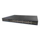 Switch PoE 24 puertos Gigabit + 4 Uplink Gigabit Combo (RJ45/SFP) 280W 802.3af/at 6KV Gestionable Layer2