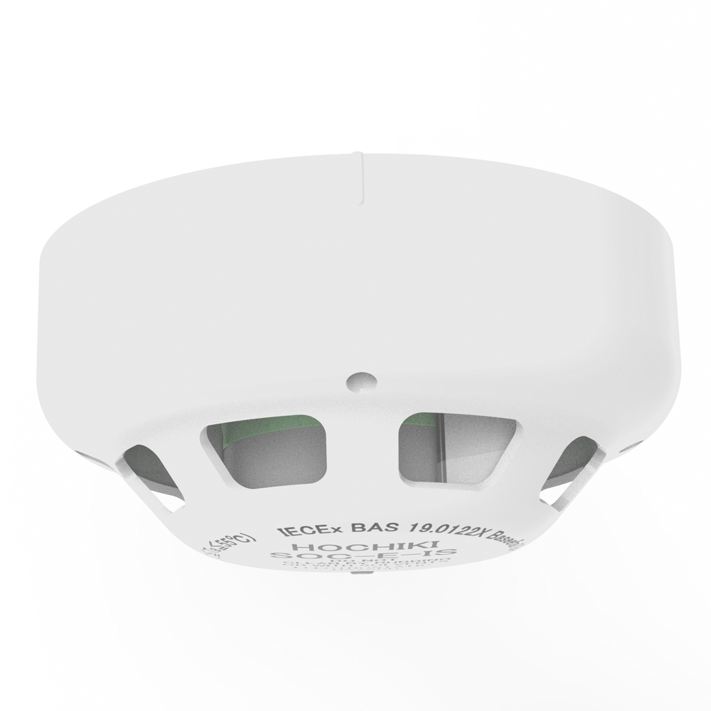 Detector convencional de humos intrínsecamente seguro. Precisa zócalo YBN-R/4IS(WHT). ATEX