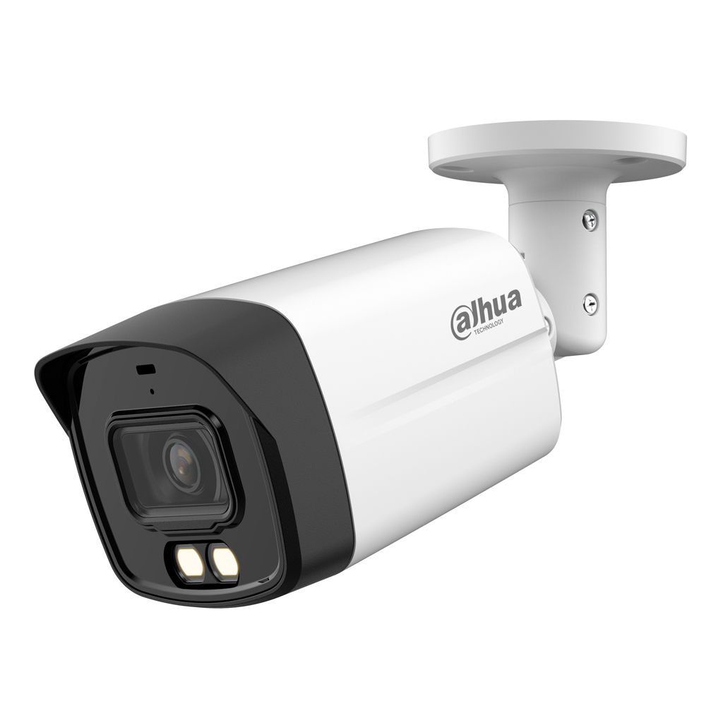 Tubular HDCVI 4EN1 5M FULL COLOR WDR Iluminación Dual LED40m/IR40m 3.6mm IP67 MIC