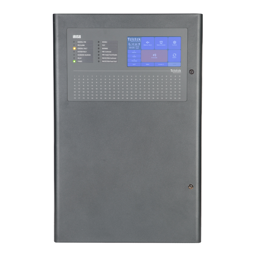 Central analógica iRIS8 de 8 lazos ampliable hasta 200 zonas