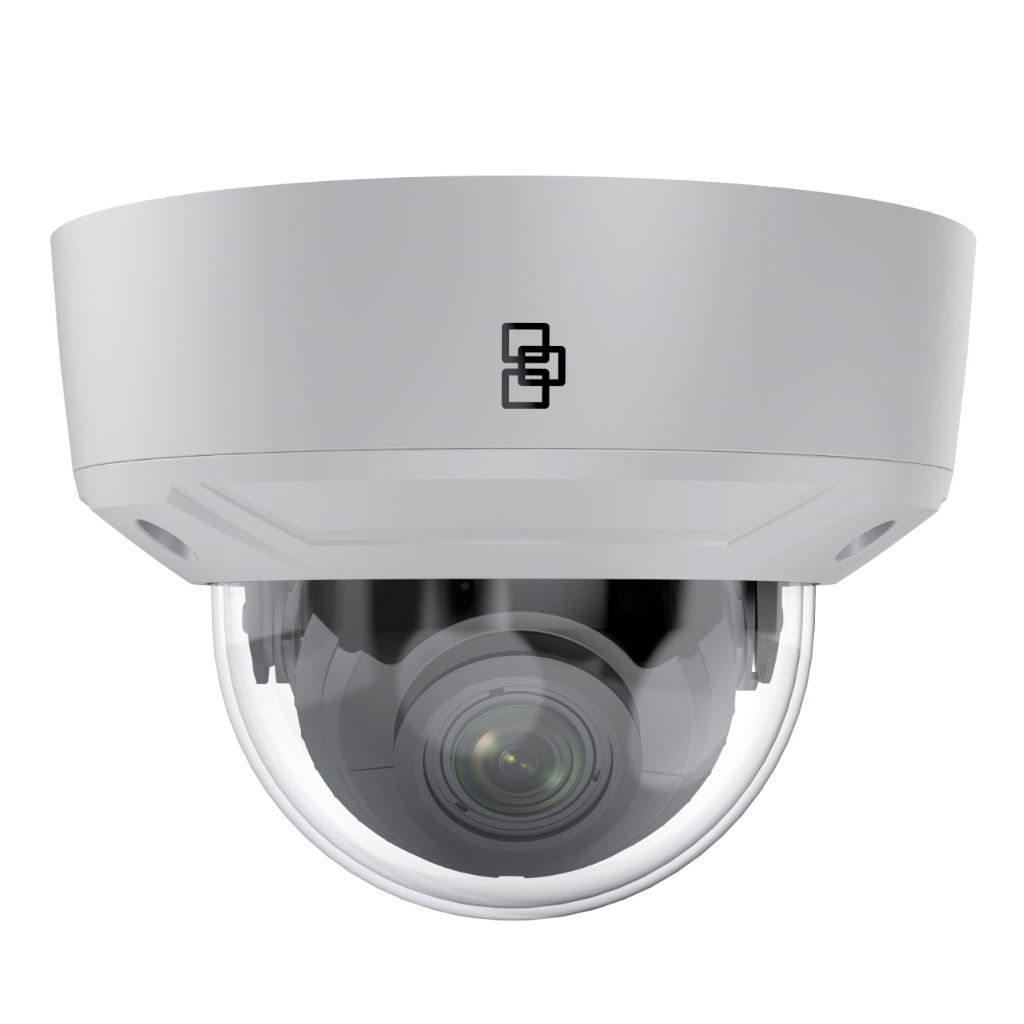 Minidomo IP TruVision 2MP 2.8-12mm VFM H.265 WDR IR40m PoE IP67 IK10 Audio E/S