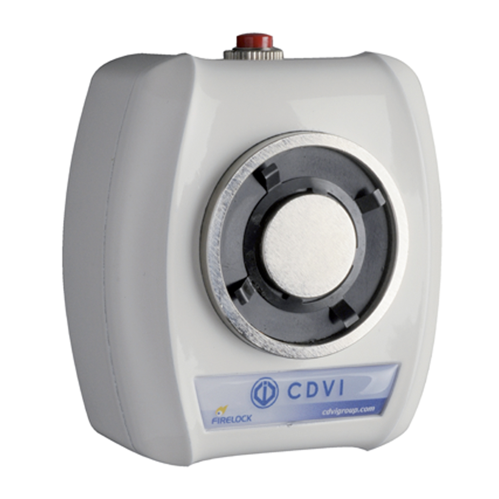 Retenedor electromagnético para puerta cortafuego 50Kg - 24Vdc