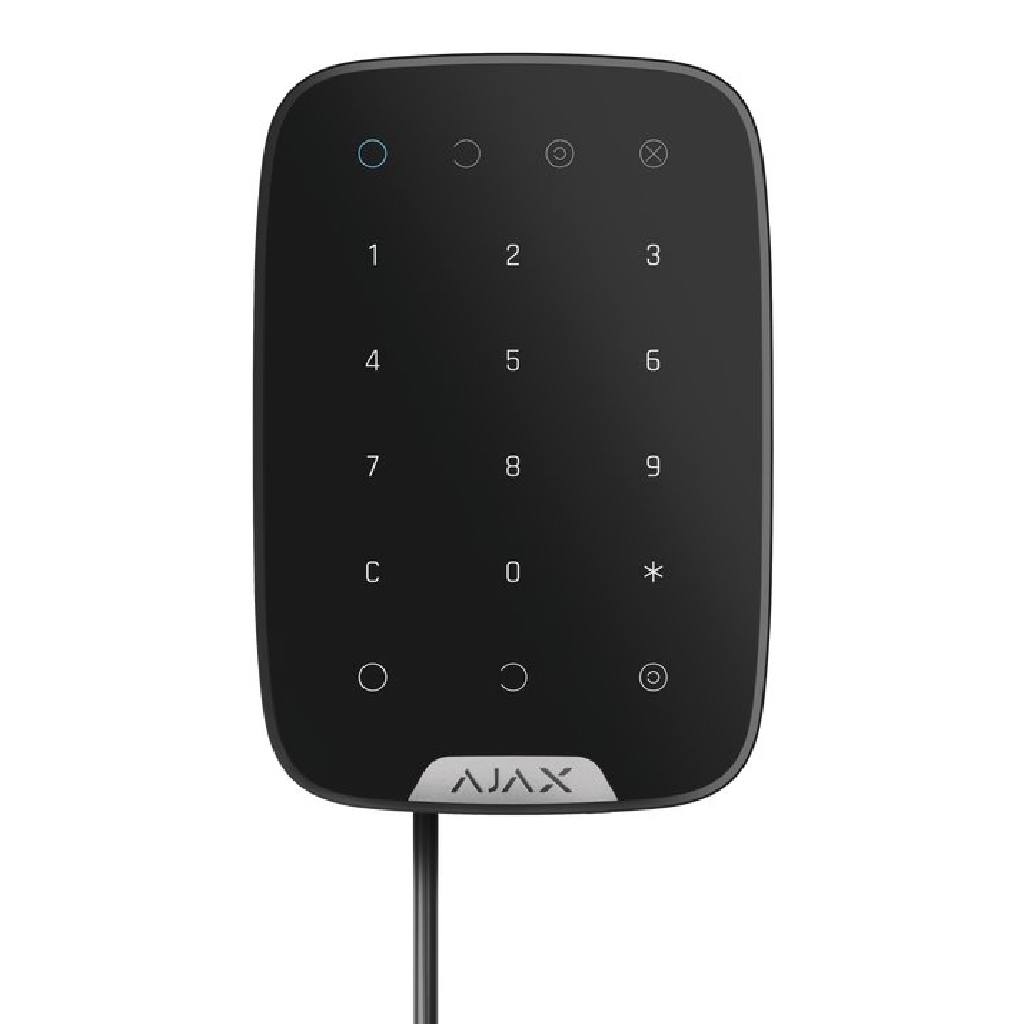  Ajax Keypad Fibra black wired touch keyboard