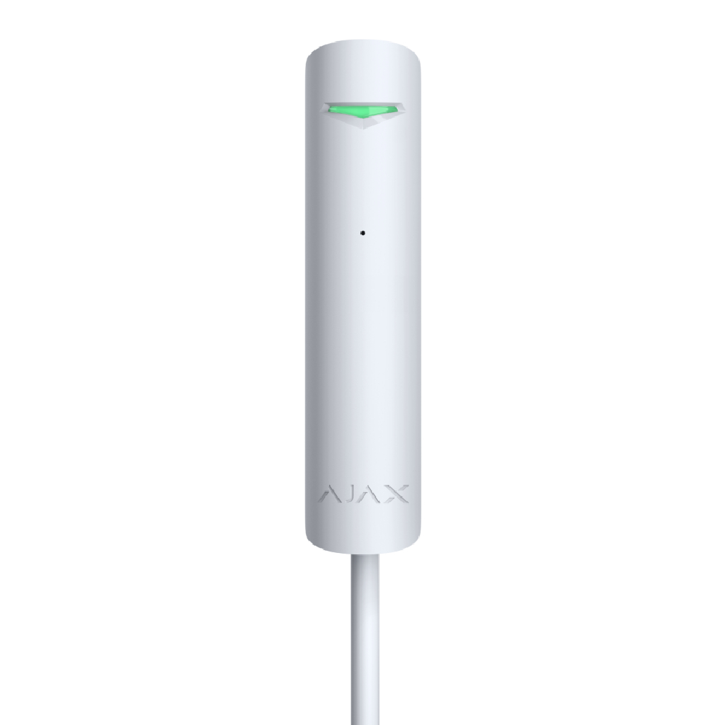  Ajax GlassProtect Fibra white wired glass break sensor