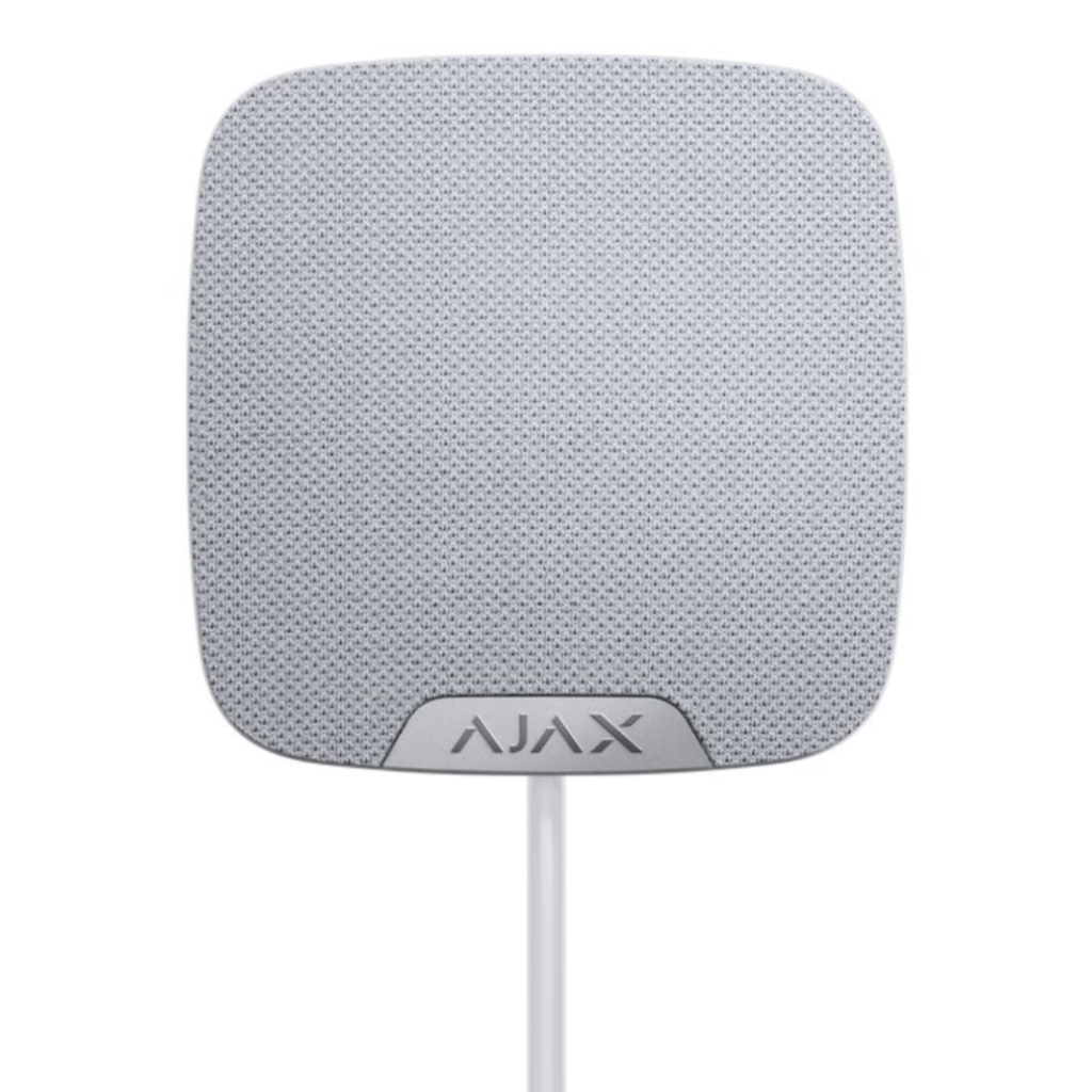 Ajax HomeSiren Fibra. Sirena interior 105 dB. Color blanco. G3