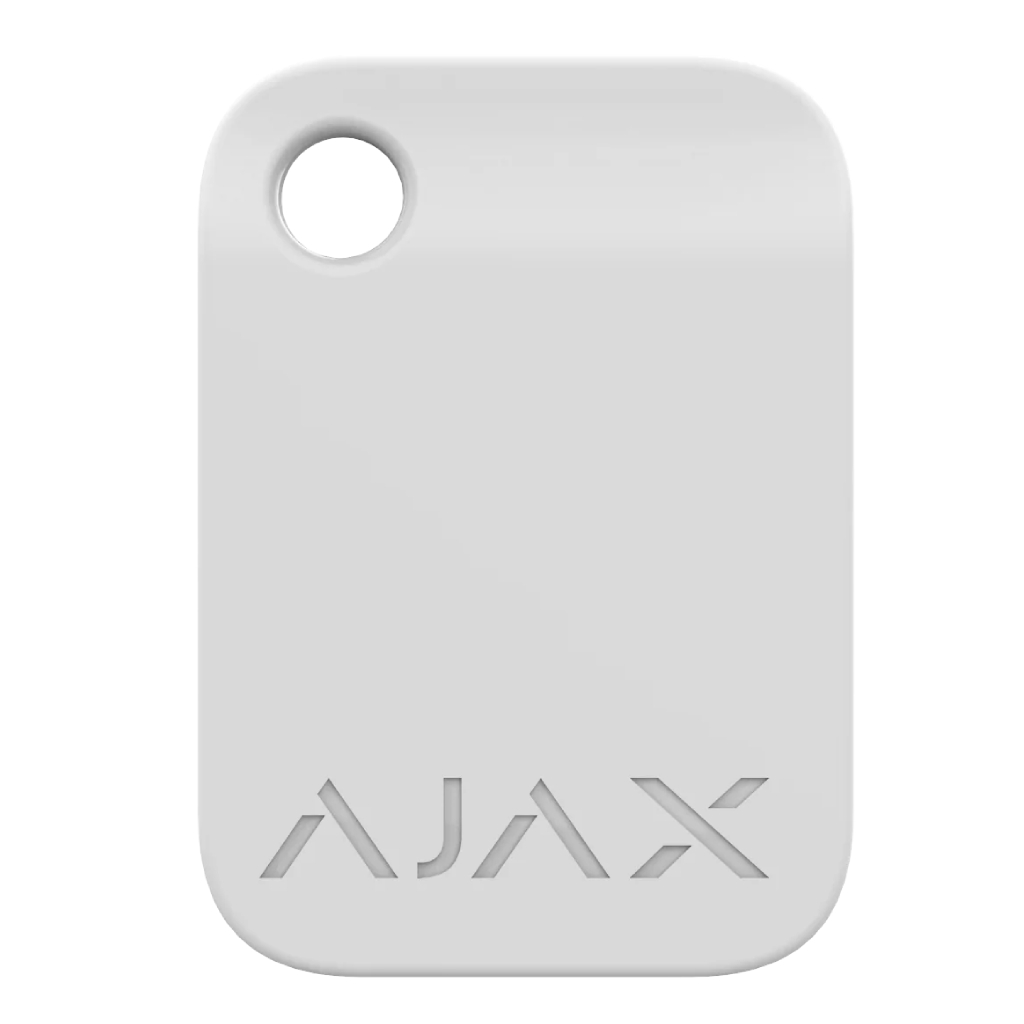 Ajax Tag llavero DESFire® sin contacto conpatible con KeyPad Plus y KeyPad Combi. Color blanco.