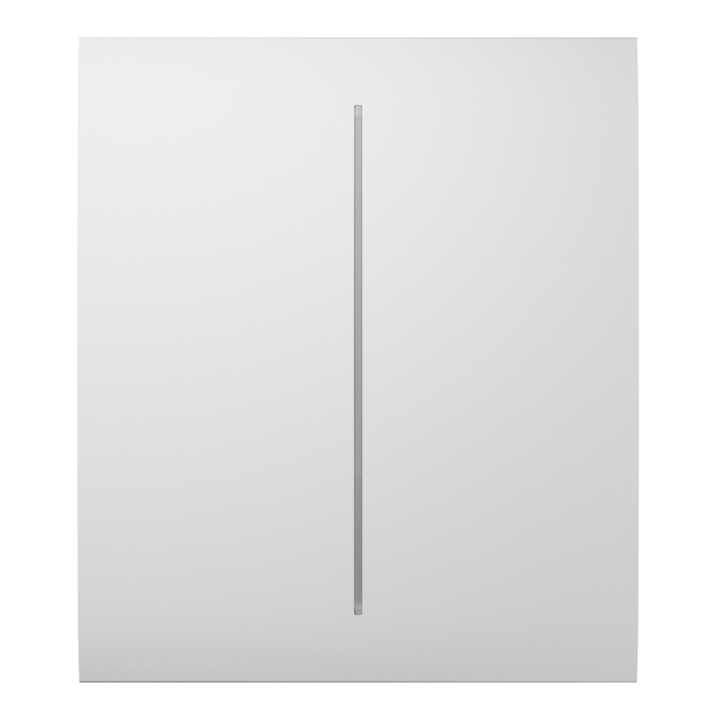 Ajax CenterButton 2-gang. Plusador Central Doble. Color Blanco