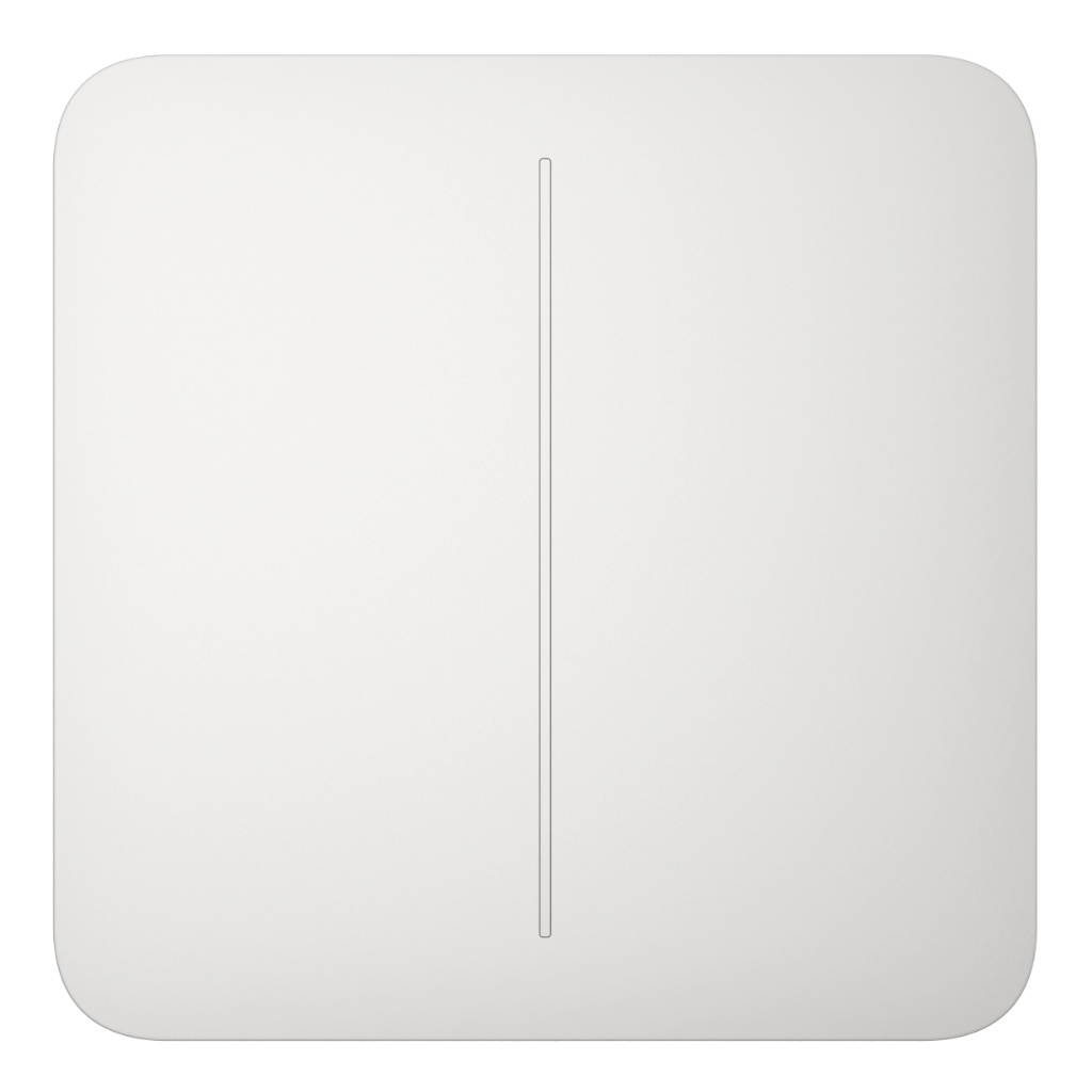 Ajax SoloButton 2-gang. Pulsador Doble. Color Blanco