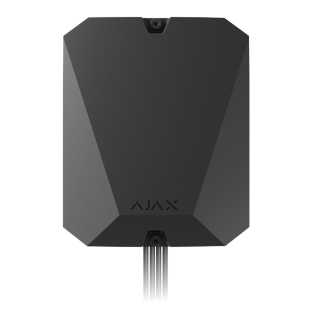 Ajax MultiTransmitter Fibra. Módulo para integrar detectores cableados de terceros. Color negro. G3