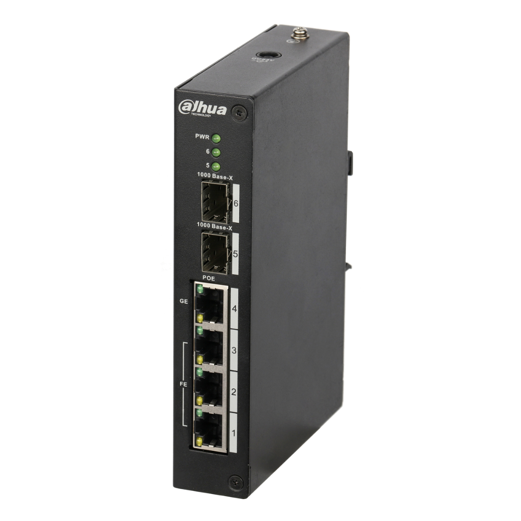 Switch Rango Temp Extendida PoE 3 puertos 10/100 + 1 puerto Gigabit + 2SFP 120W No_Gestionable Layer2