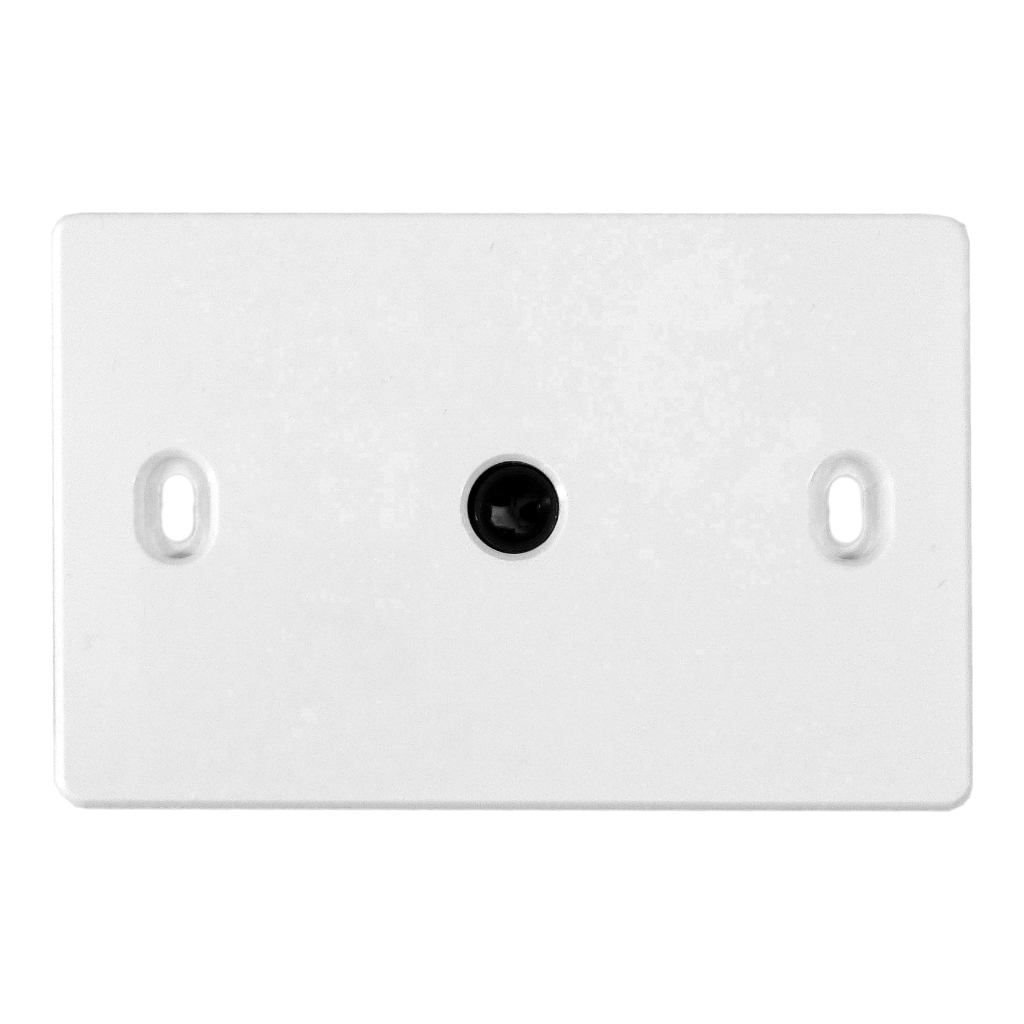 Toma jack para conectar el teléfono de emergencia. Color blanco