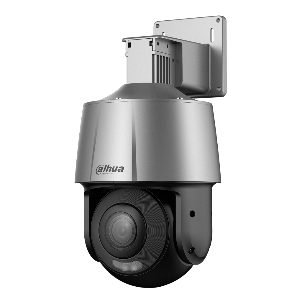 Cámara PT IP 4M H265 FULL COLOR dWDR Iluminación Dual LED30m/IR30m 4mm Starlight IP66 PoE AUDIO MIC AI