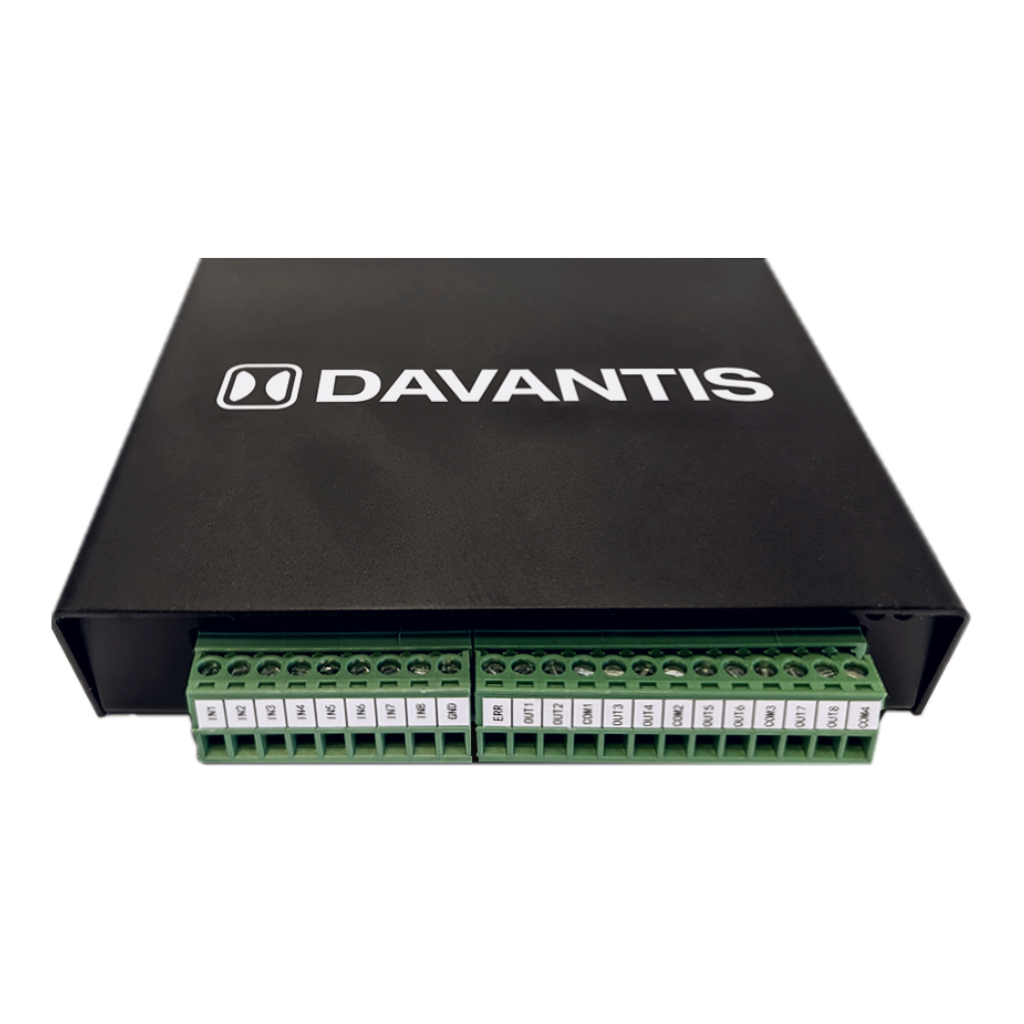 DAVANTIS Modulo externo de relés por USB para 8 contactos NC/NA