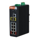 Switch PoE 2.0 Industrial 8 puertos Gigabit + 2SFP Uplink Gigabit 120W Manejable Layer2