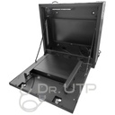 Arcón Vertical para grabador y pantalla con 2 llaves, ventilador y pasacables