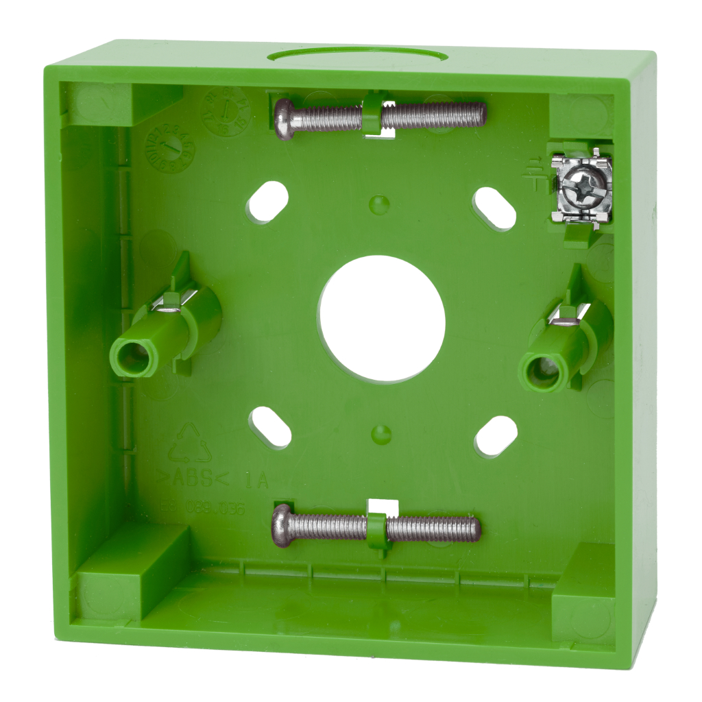 Zócalo base montaje en superficie. Color Verde