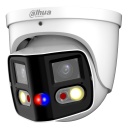 Domo IP H265 2x4M TiOC DUAL-LENS SPLICING FULL COLOR WDR Starlight LED25m/IR20m 2.8mm IP67 PoE SD AUDIO MIC E/S AI