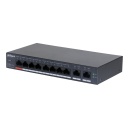 Switch PoE 8 puertos 10/100 + 2RJ45 Uplink Gigabit 110W Manejable en Cloud Layer2