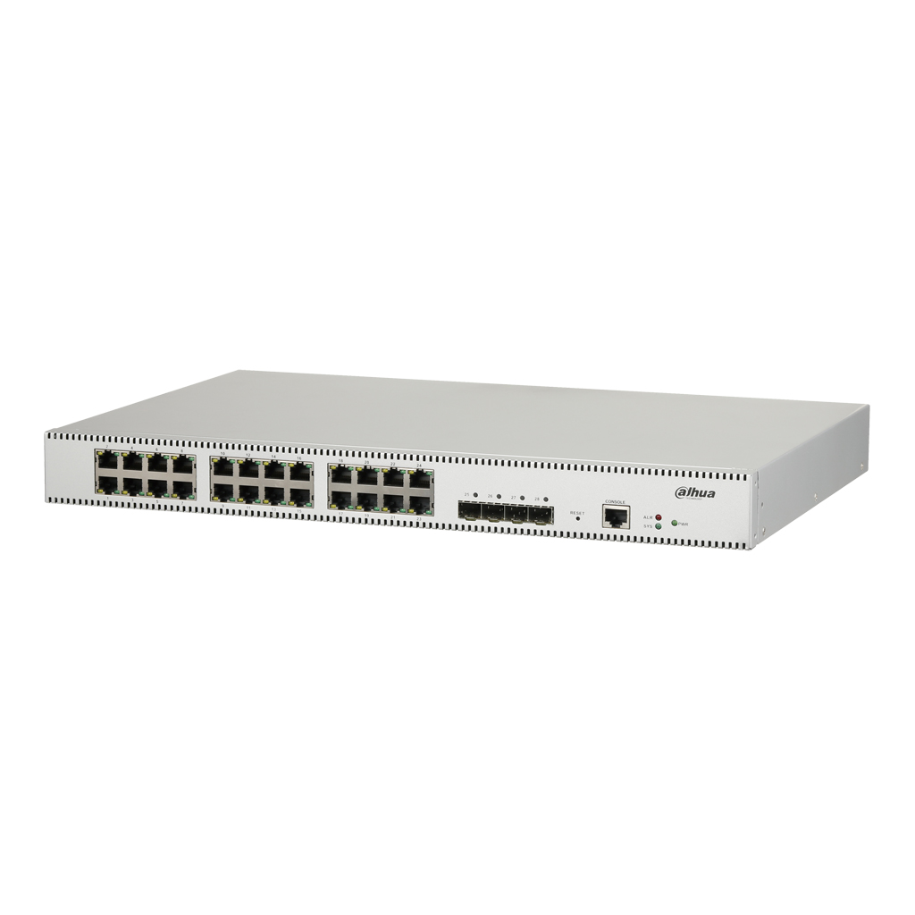 Switch 24 puertos Gigabit RJ45 + 4 Uplink SFP+ 10Gbps Gestionable Layer2