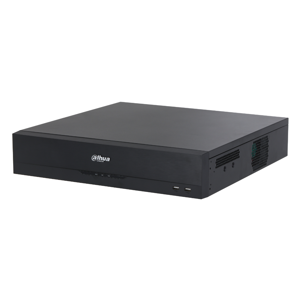 NVR 32ch 384Mbps H265 2xHDMI 16PoE 8HDD E/S RAID 0/1/5/6/10 AI