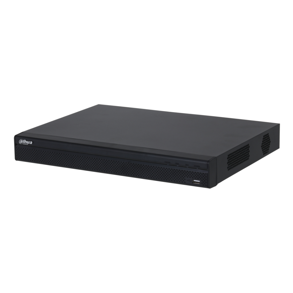 NVR 16ch 144Mbps H265 4K HDMI 2HDD