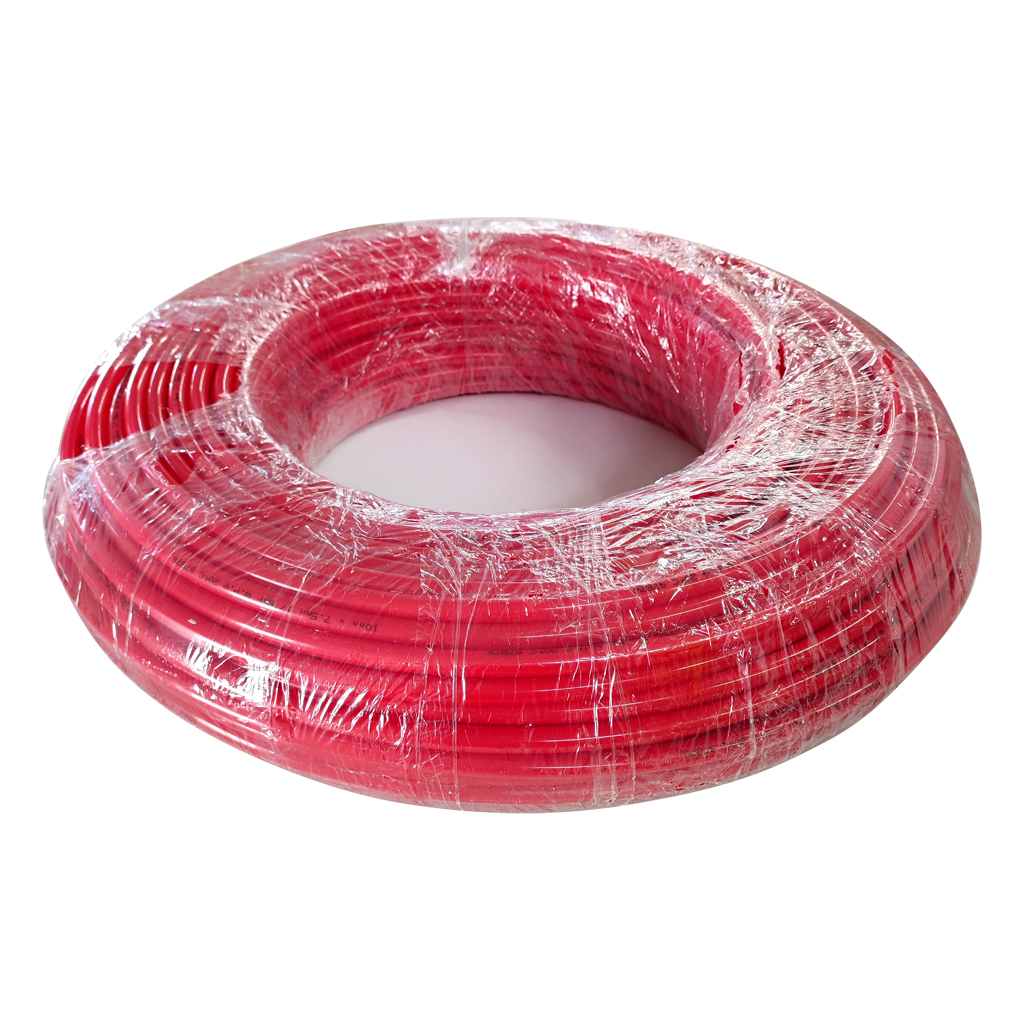 Tubo capilar color rojo de Ø10mm en tramo de 100m