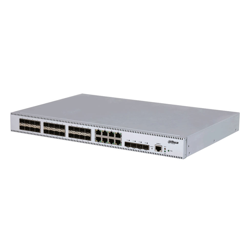 Switch 24 puertos Gigabit SFP + 8 Uplink Gigabit RJ45 + 4 Uplink SFP+ 10Gbps Gestionable en Cloud Layer2