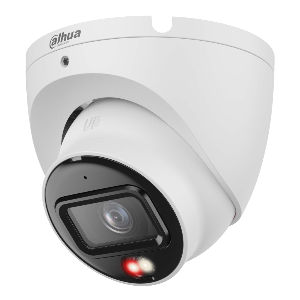Dahua Lite - MiniDomo IP H265 6M dWDR Iluminación Dual LED30m/IR30m 2.8mm IP67 PoE MIC AI (detección humana)