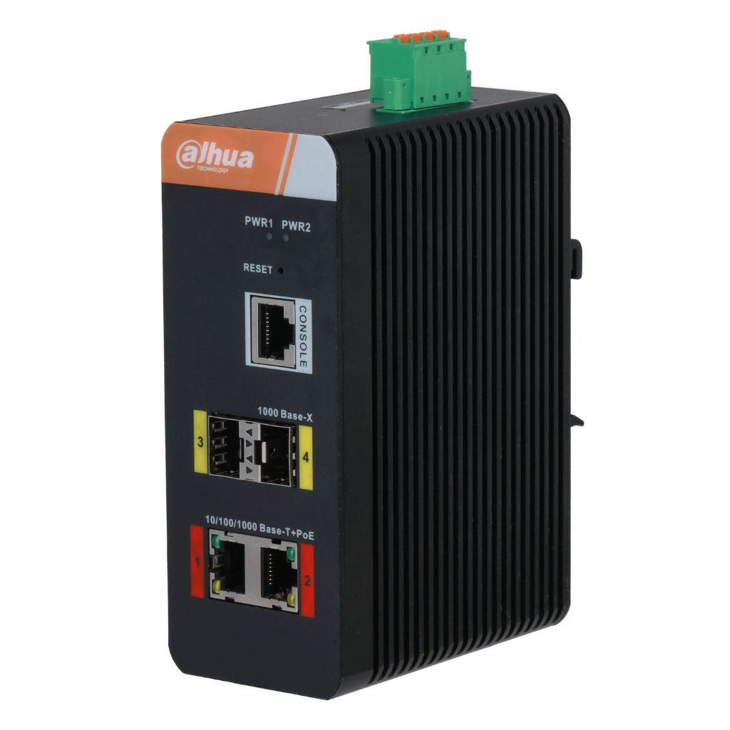 Switch PoE 2.0 Industrial 2 puertos Gigabit + 2SFP Uplink Gigabit 120W Gestionable Layer2