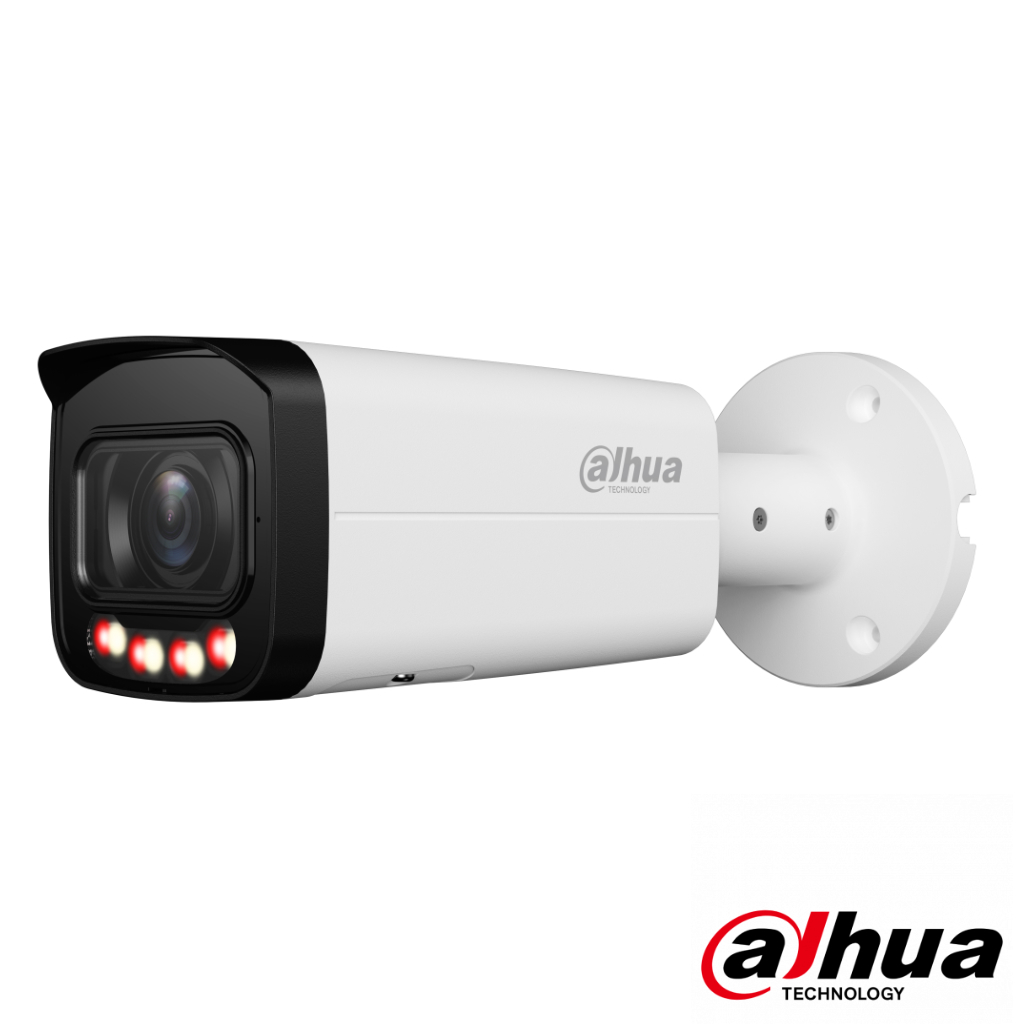 Tubular IP 6M H265 FULL COLOR WDR Iluminación Dual LED60m/IR60m 2.7-13.5mm IP67 PoE MIC AI