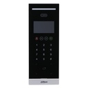 Estación Exterior de Videoportero IP con Cámara 2MP Reconocimiento Facial Mifare pantalla 4.3" IP65 QR