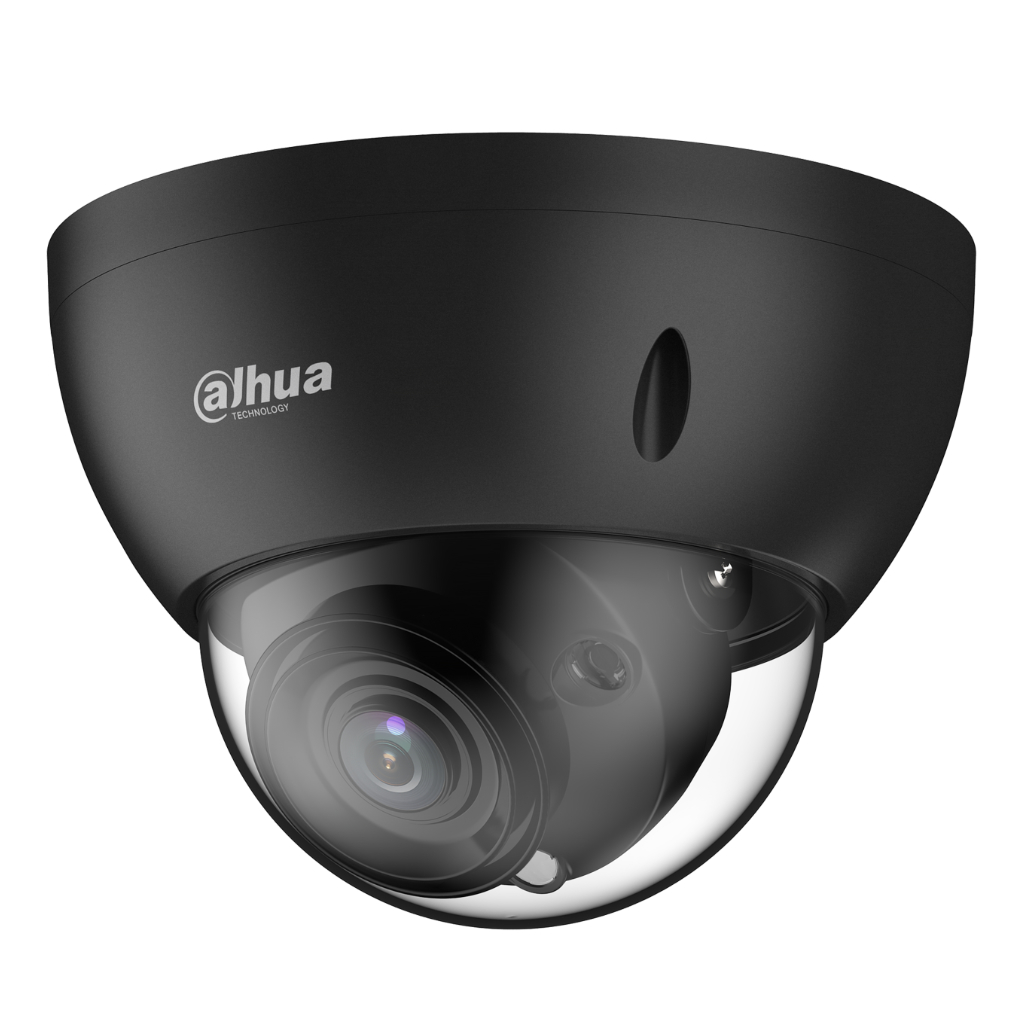 Domo IP H265 8M DN WDR Deeplight IR40m 2.7-12VFM IK10 IP67 ePoE SD AUDIO E/S MIC AI. Color negro
